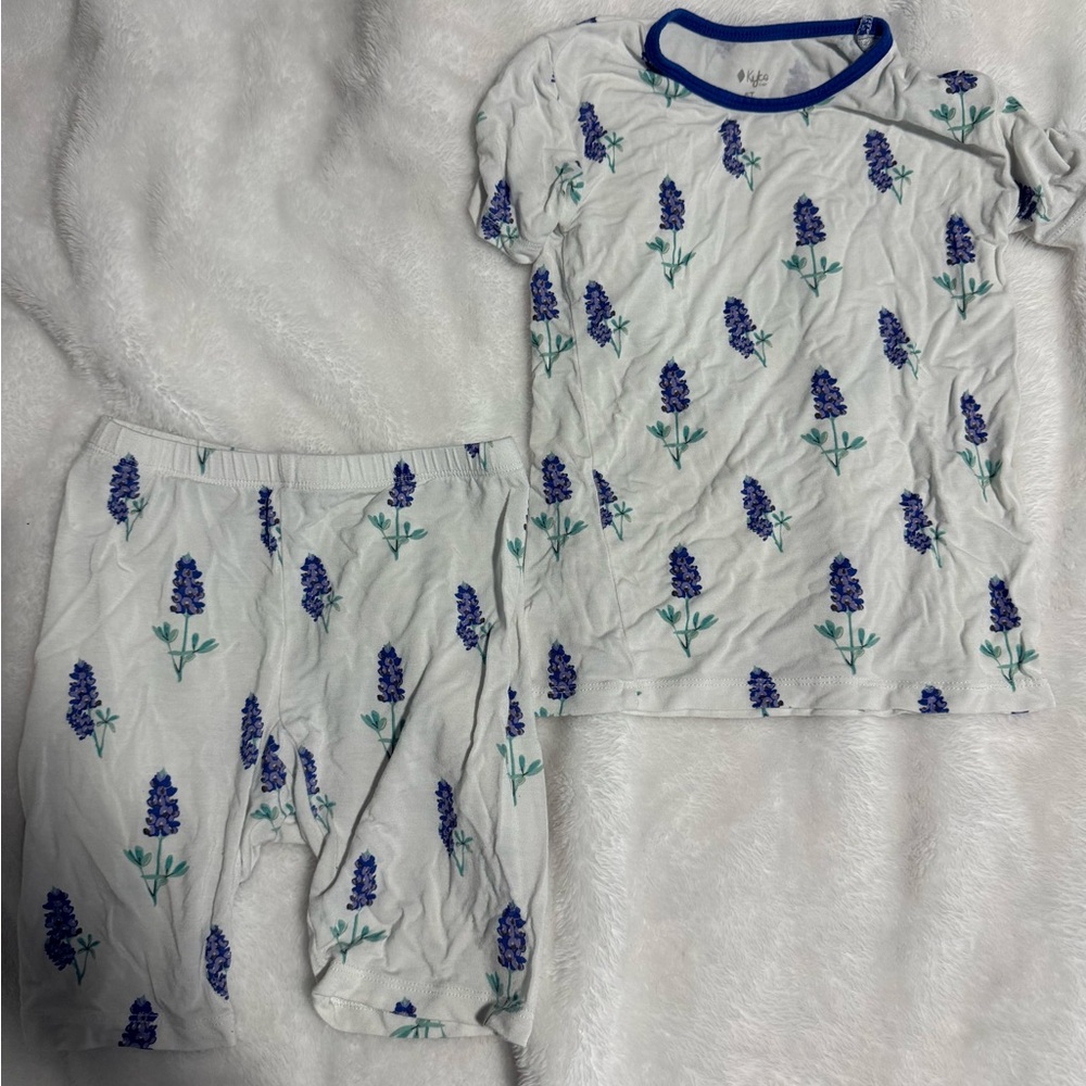 COPY - Kyte size 5T SS PJ set OG bluebonnet